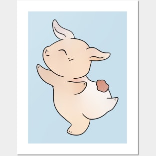 Happy Dance Rabbit | Claude the Bunny  | Bunniesmee Posters and Art